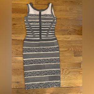 Bandage bodycon dress. Very tight, fitted and slimming.